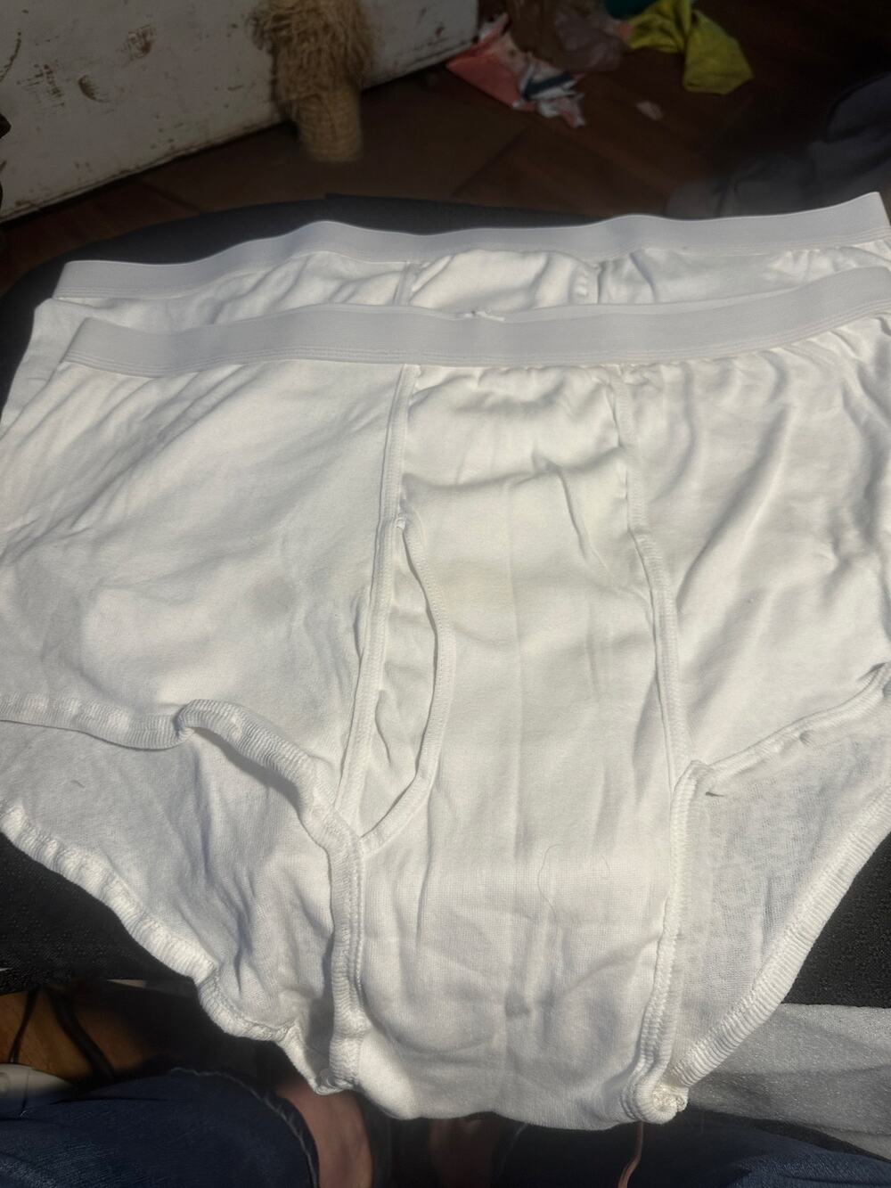VTG New Players men’s full briefs white cotton size 4XL 52-54